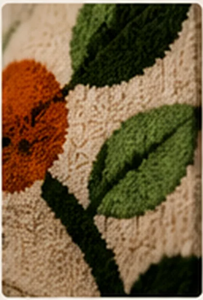 Tufting halı detayı